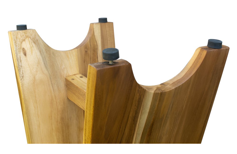 18" Natural Teak Rectangular Shower Bench