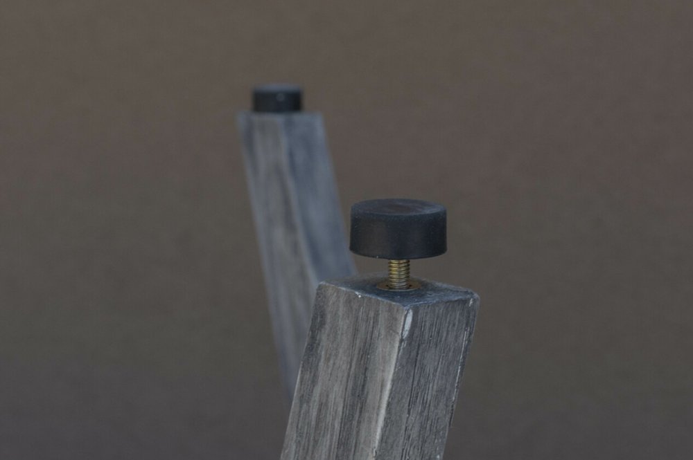 18" Antiqued Gray Teak Rectangular Shower Bench