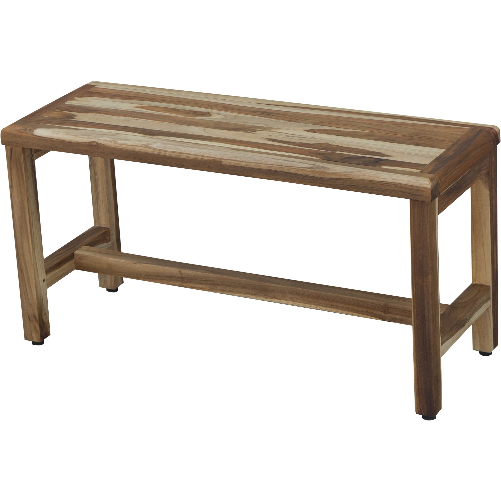 Rectangular Teak Shower Bench In Natural Finish-My Store