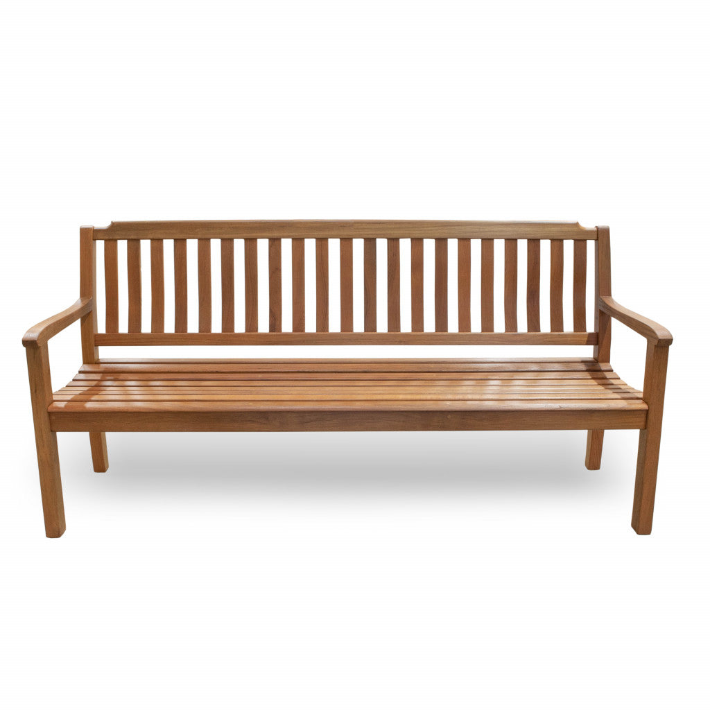 72" Teak Solid Wood Garden Bench-My Store