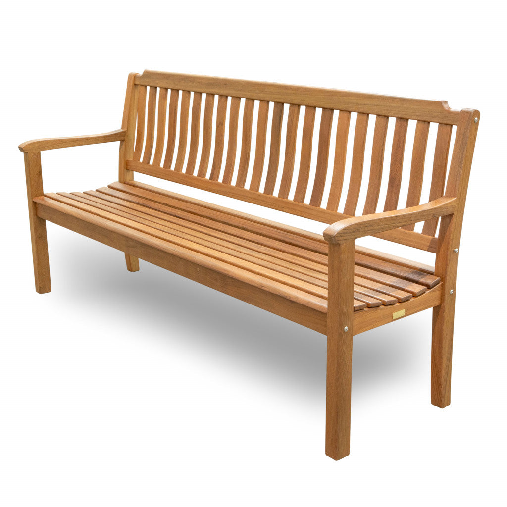 72" Teak Solid Wood Garden Bench-My Store