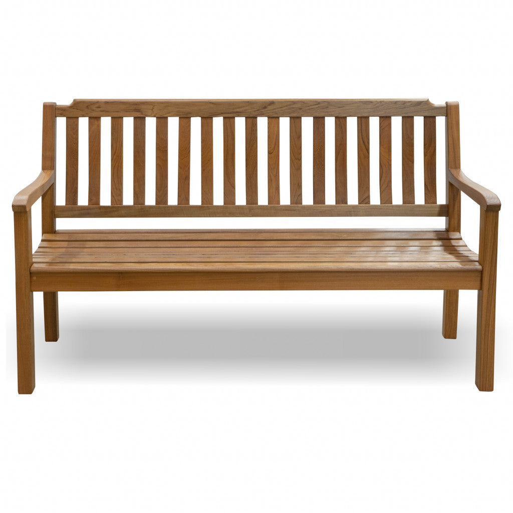 60" Teak Solid Wood Garden Bench-My Store