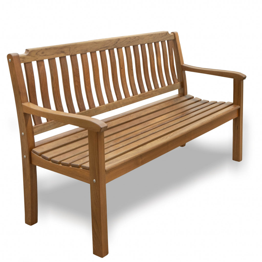 60" Teak Solid Wood Garden Bench-My Store