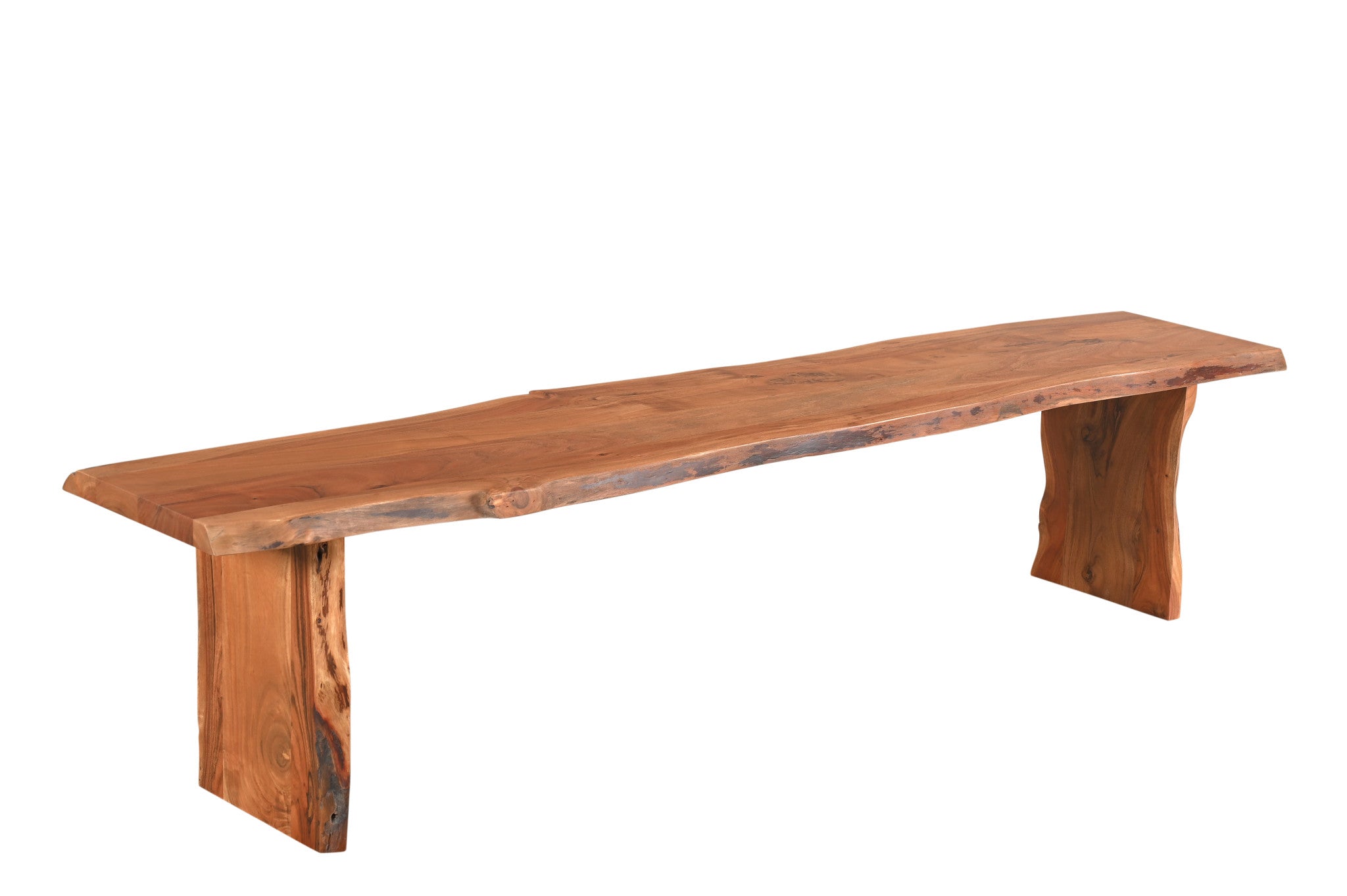 85" Natural Solid Wood Dining Bench-My Store